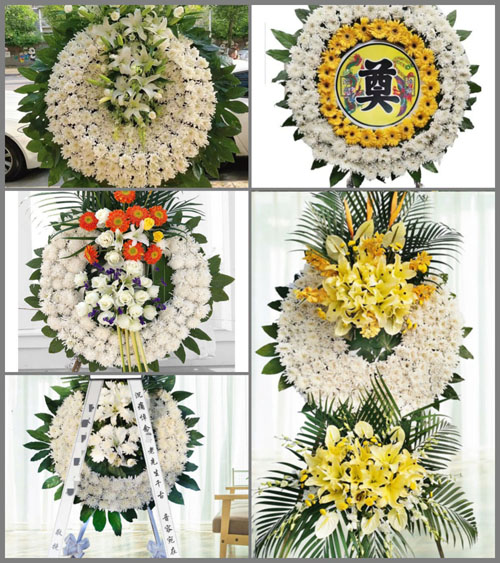 山东青岛平度市明村镇古南古北村花圈速递